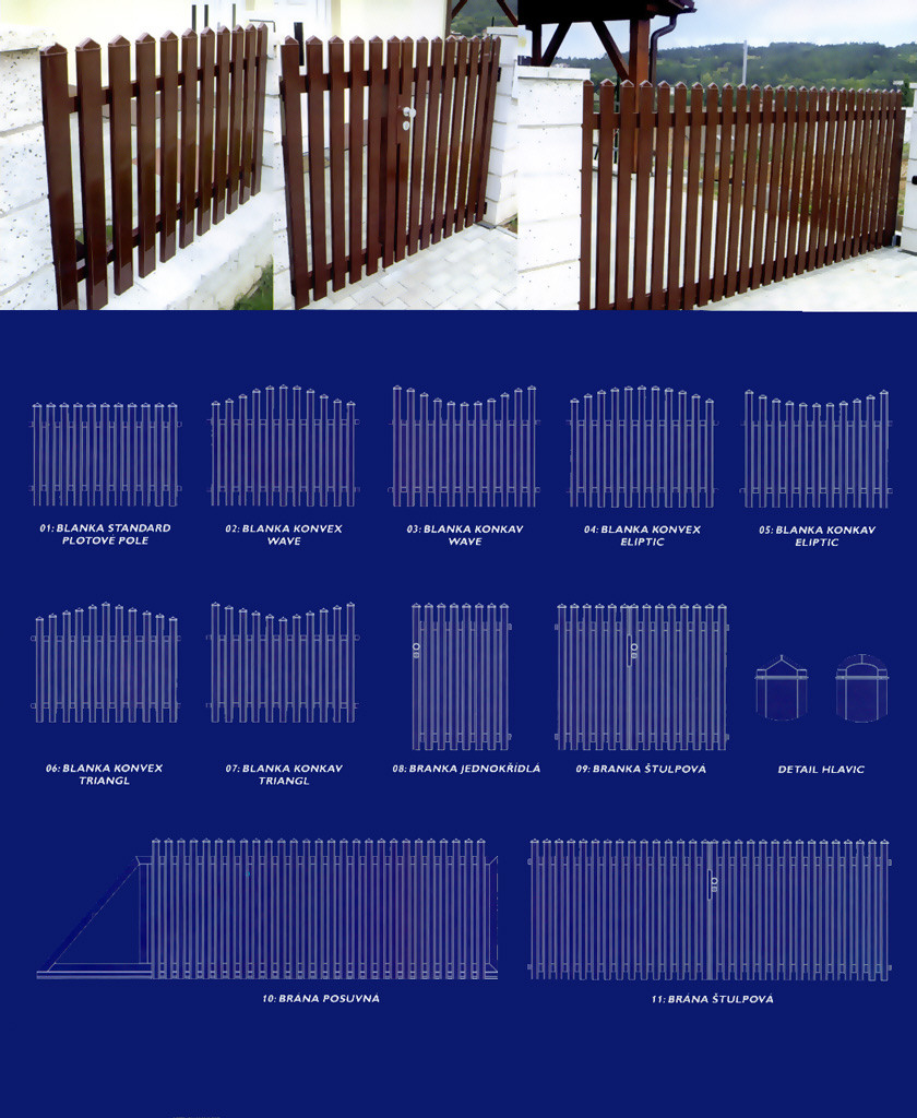 Hliníkové ploty 1